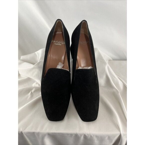 Gravity Pope Velvety Suede Block-Heel Shoes - Picture 3 of 10